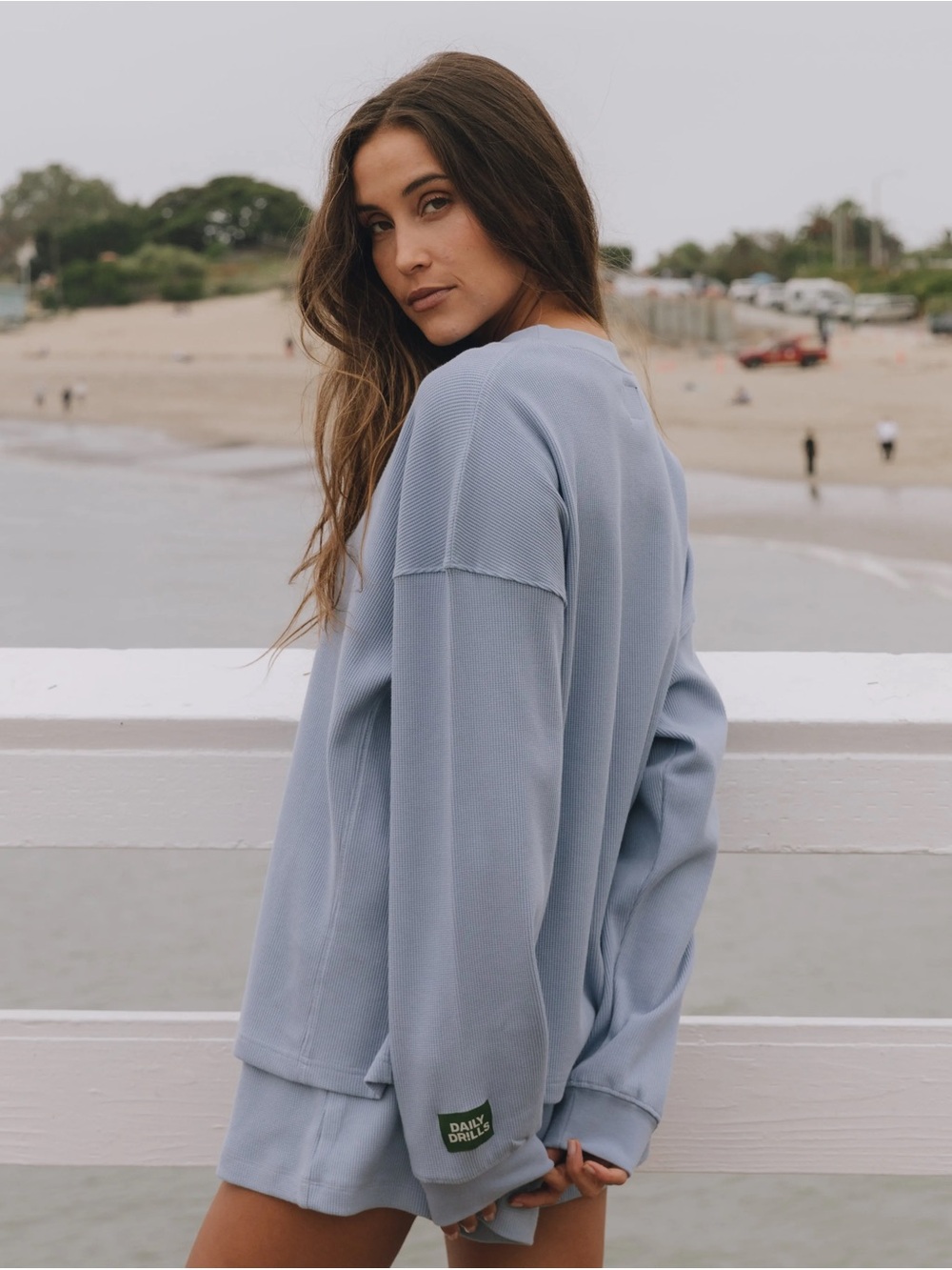 Daily Drills Long-Sleeve Themal Top in mist